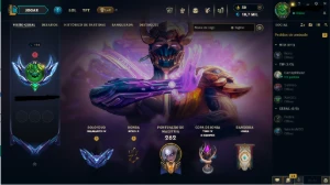 Conta Diamante 4 + Dj sona, jhin cosmos negro, sett floresce - League of Legends LOL