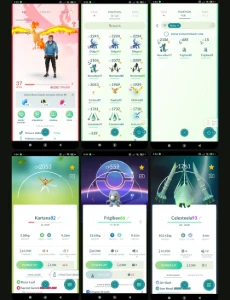 Pokémon GO LVL 37 | 3 Dialga +2 Necrozma +2 Celesteela T346