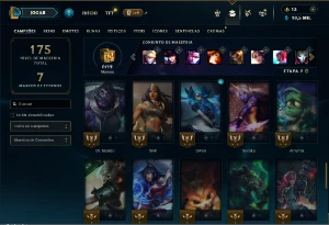 Unranked com 55 Champs e 32 Skins ( ADC / MID ) - League of Legends LOL