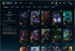 Conta platina 2 com 2 skins e 27 champs - League of Legends LOL