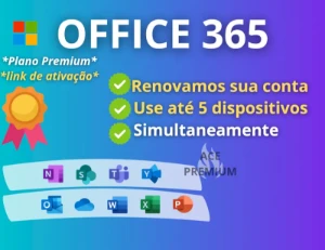 Microsoft Office 365 - 1 Mês (Entrega Automática) - Premium