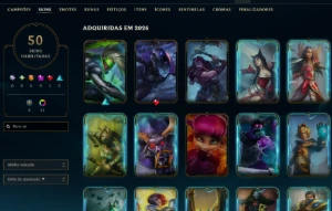 [Entrega Automática] Conta Lol Platina, 50 Skins, 1 Lendária - League of Legends