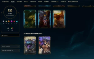 [Entrega Automática] Conta Lol Platina, 50 Skins, 1 Lendária - League of Legends