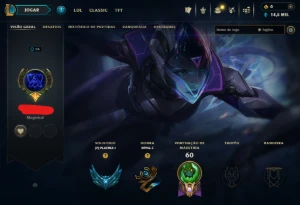 [Entrega Automática] Conta Lol Platina, 50 Skins, 1 Lendária - League of Legends