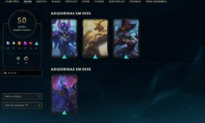 [Entrega Automática] Conta Lol Platina, 50 Skins, 1 Lendária - League of Legends