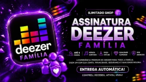 Deezer Família: Até 6 Contas Premium em Um Só Acesso 30 dias - Assinaturas e Premium