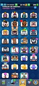 Conta lvl 13 Com vários Emotes raros - Clash Royale