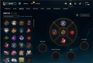 Conta ouro 1 com 30 Champs e 10 Skins - League of Legends LOL