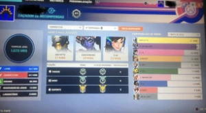 Conta overwatch com 429 skins sendo mais de 150+ lendárias - Blizzard