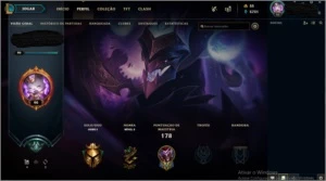 Conta Ouro 1 mmr alto - League of Legends LOL