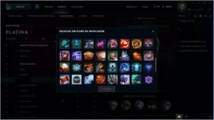 conta LOL 132 skins borda platina - League of Legends