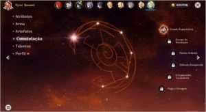 Genshin Impact AR 45 - Diluc Qiqi (C1) Venti Keqing Livro 5*