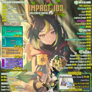 Impact Job: Pacote coleta - Genshin Impact