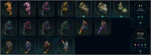 Conta lol s2/plat 3/Todos Campeões/168 Skins/250 icones - League of Legends