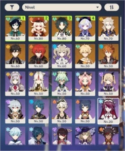 ✨ CONTA GENSHIN IMPACT AR-48 COM 8 PERSONAGENS 5⭐ ✨