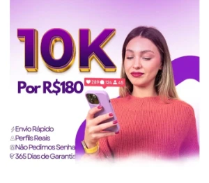 10.000 Seguidores para Instagram qualidade premium - Redes Sociais