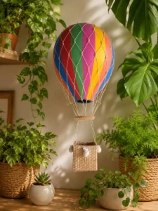 Balão com redinha tam.G - Artesanato e Personalizados