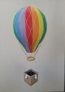 Balão com redinha tam.G - Artesanato e Personalizados