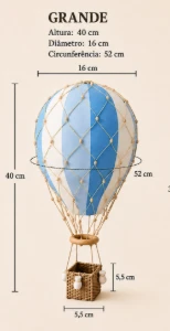 Balão com redinha tam.G - Artesanato e Personalizados