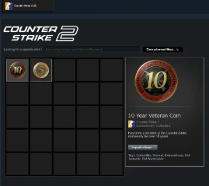 Conta Steam 22 Anos Medalhas 5 e 10 Anos Cs2 +PRIMEIRO EMAIL - Counter Strike