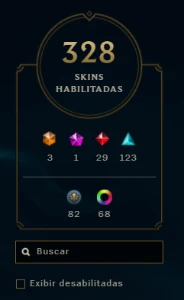 Conta League of Legends Level 425 e 328 skins LOL