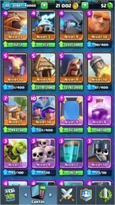 conta de Clash royale lvl 11,e clash of clans cv8