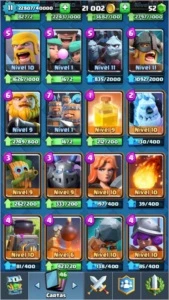 conta de Clash royale lvl 11,e clash of clans cv8