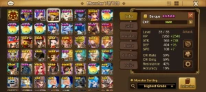 Summoners war Lv50  Veromos + Chandra 6★ | + 9x 5★ | a17