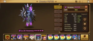Summoners war Lv50  Veromos + Chandra 6★ | + 9x 5★ | a17