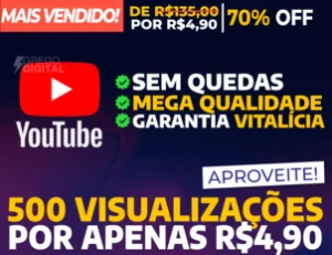 [Promoção] 100 Visualizações Youtube por apenas R$ 0,99