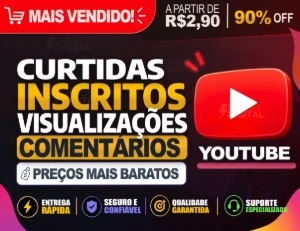 Youtube Inscritos, Curtidas, Visualizações, Views