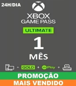 Xbox Gamepass Ultimate (Console, Pc Xcloud) Pc Key 1 Mês - Gift Cards