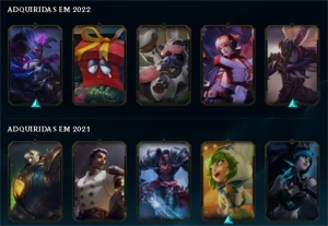 Conta League of Legends Gold 1 Lvl 72 LOL