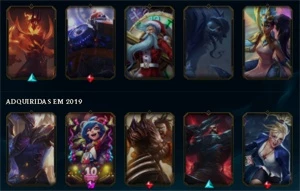 Conta League of Legends Gold 1 Lvl 72 LOL
