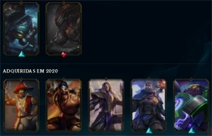 Conta League of Legends Gold 1 Lvl 72 LOL