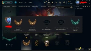 Conta League of Legends Gold 1 Lvl 72 LOL