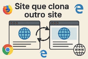 Site que clona outro site - Redes Sociais