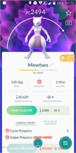VENDO MEWTO LENDÁRIO POKEMON GO - Pokémon