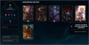 CONTA DE LOL OURO 3 COM SORAKA PRESTÍGIO - League of Legends