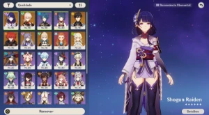 Raiden C2,Kazuha,Zhongli + 10 Dias De Benção Ar55 - Genshin Impact