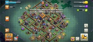 conta clash of clans cv 13