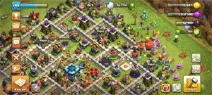 conta clash of clans cv 13