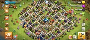 conta clash of clans cv 13