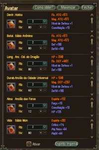 SK COMBO 2-2-2 FULL FOR 50K CÉU APICE 50K DE ATK CASSIOPEIA - Perfect World PW