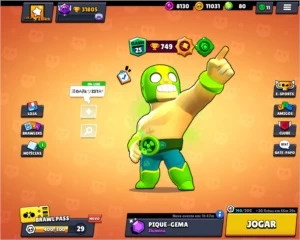 Conta full, com todos os níveis 10 e acessórios. - Brawl Stars