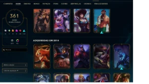 conta league of legends 2012 LOL