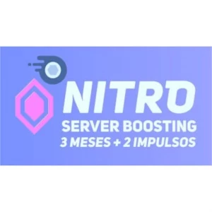 DISCORD NITRO 3 MESES COM 2 IMPULSO - Premium