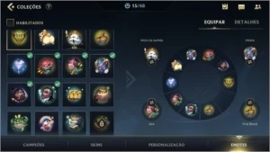 ESMERALDA IV + 13 SKINS + 39 CAMPEÕES + PASSE WILD COMPLETO - League of Legends: Wild Rift LOL WR