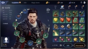 CONTA MIR4 GUERREIRO LVL 40 - 400k DE DARKSTEEL - Outros