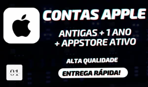 CONTAS APPLE ANTIGAS + 1 ANO + APPSTORE [ALTA QUALIDADE]
